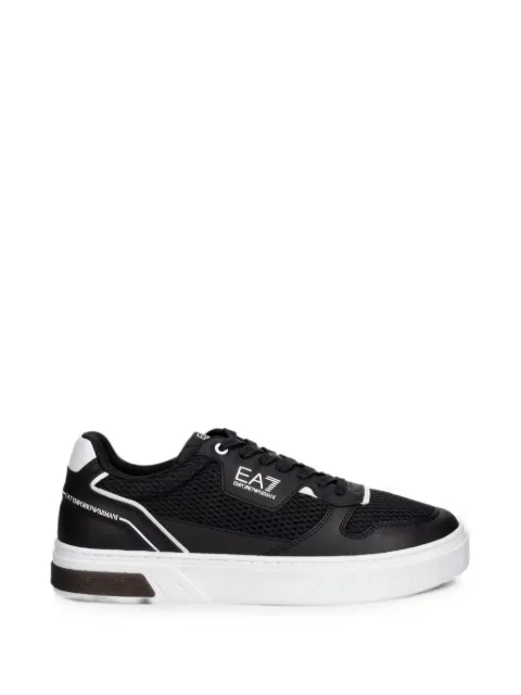 Ea7 Emporio Armani mesh-panelled logo-print sneakers