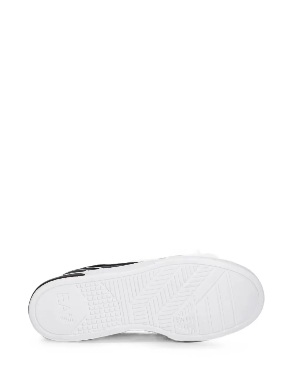 Ea7 Emporio Armani mesh-panelled logo-print sneakers Zwart