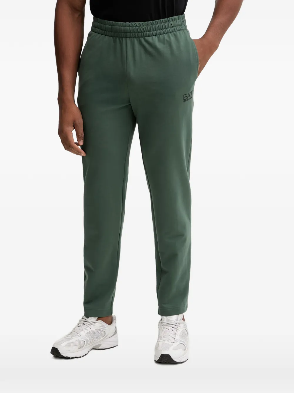 Ea7 Emporio Armani logo-print zip-up tracksuit - Green