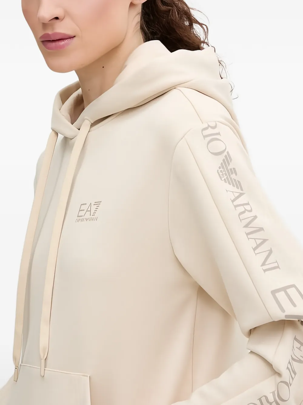 Ea7 Emporio Armani Trainingspak met logoprint Beige