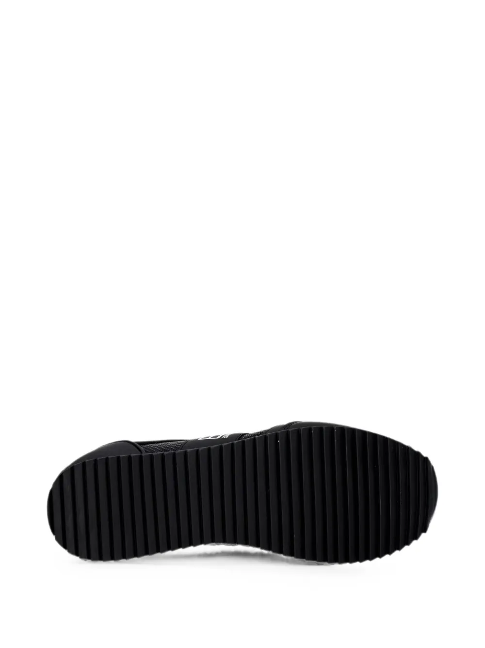 Ea7 Emporio Armani logo-print panelled sneakers Zwart