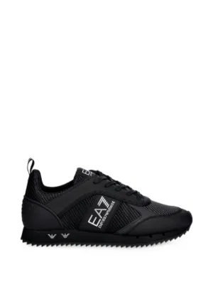 EA7 スニーカー ロゴマーク ブラックARMANI 美品 Ea7 Emporio Armani logo-detail lace-up Sneakers | Black | FARFETCH AO