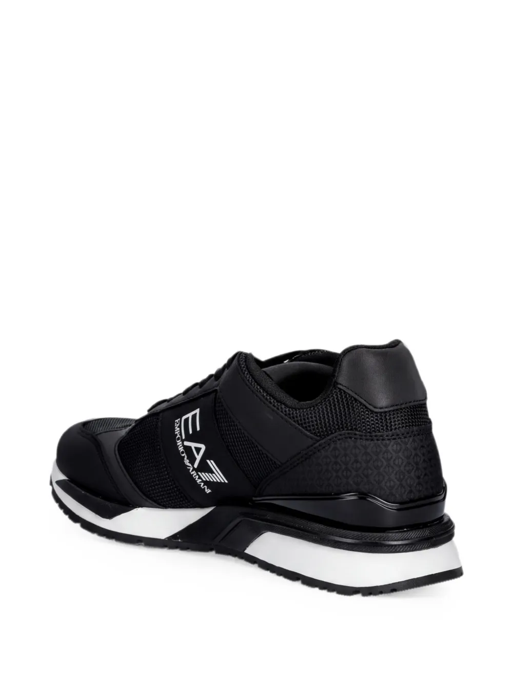 Ea7 Emporio Armani Sneakers met logo Zwart