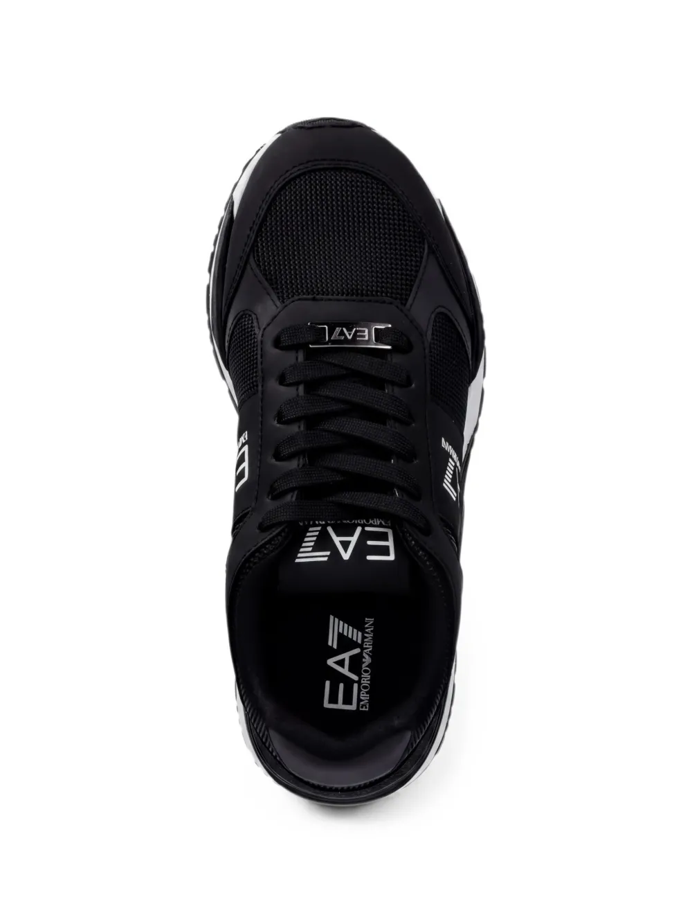 Ea7 Emporio Armani Sneakers met logo Zwart