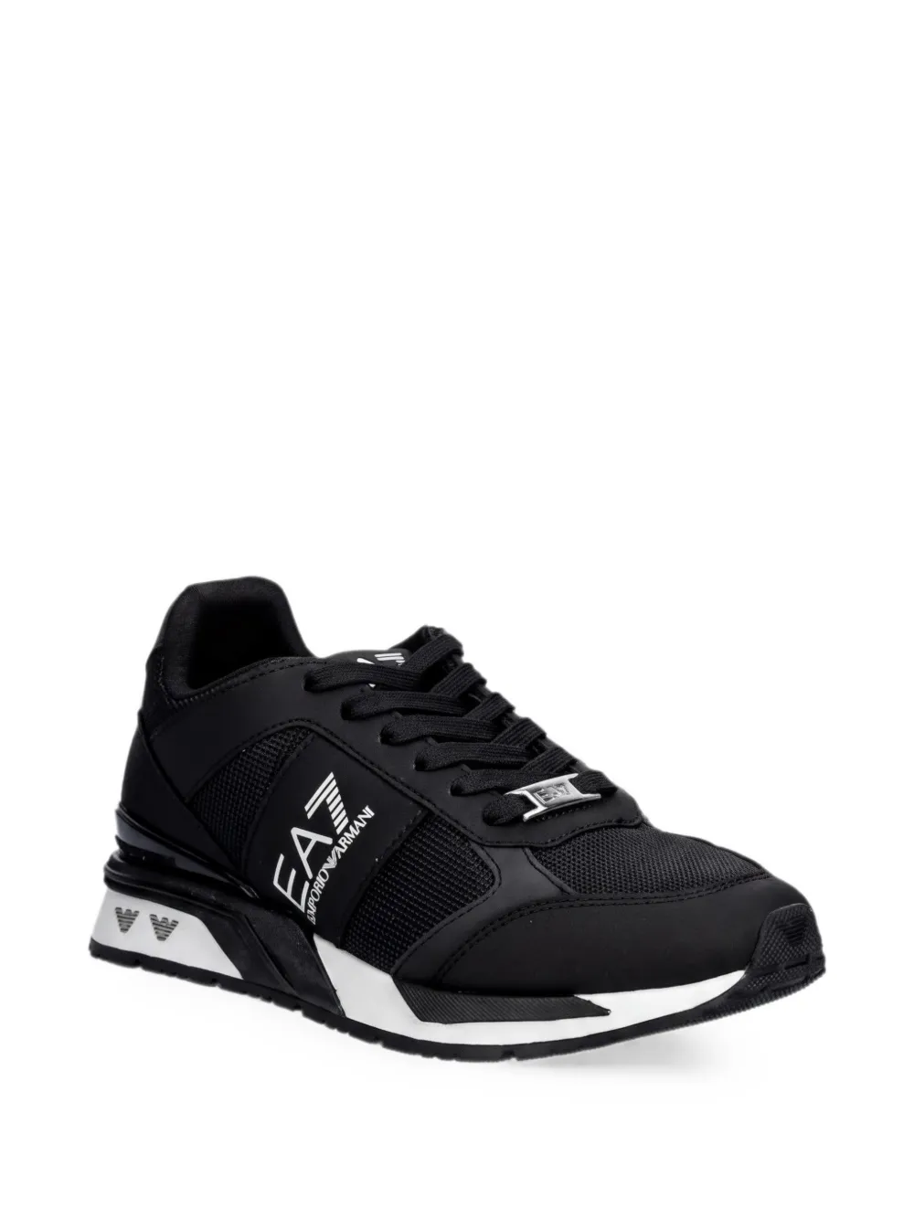Ea7 Emporio Armani Sneakers met logo Zwart