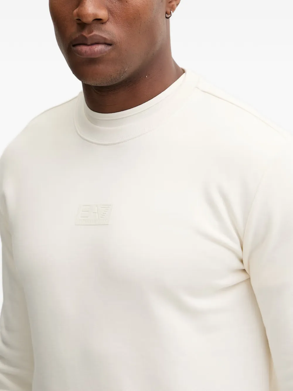 Ea7 Emporio Armani crew-neck sweatshirt Beige