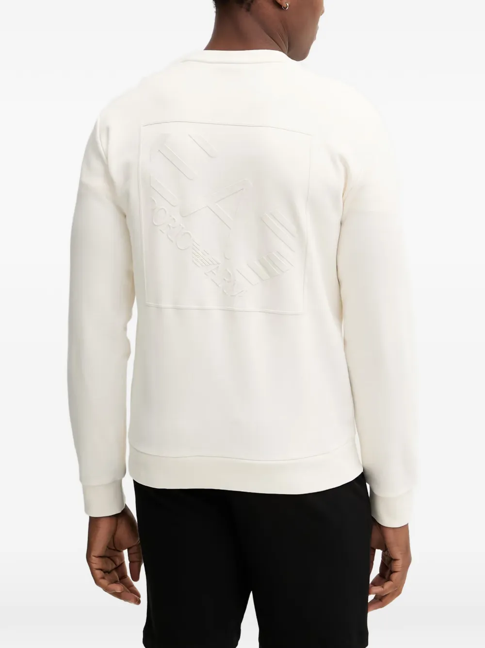 Ea7 Emporio Armani crew-neck sweatshirt Beige