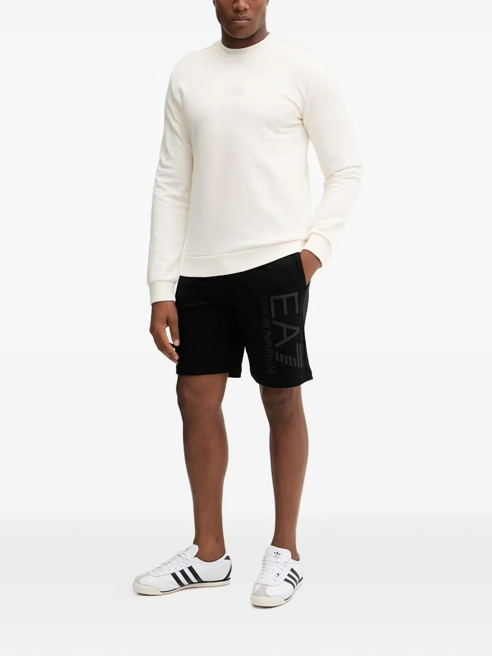 Ea7 Emporio Armani crew-neck sweatshirt Beige