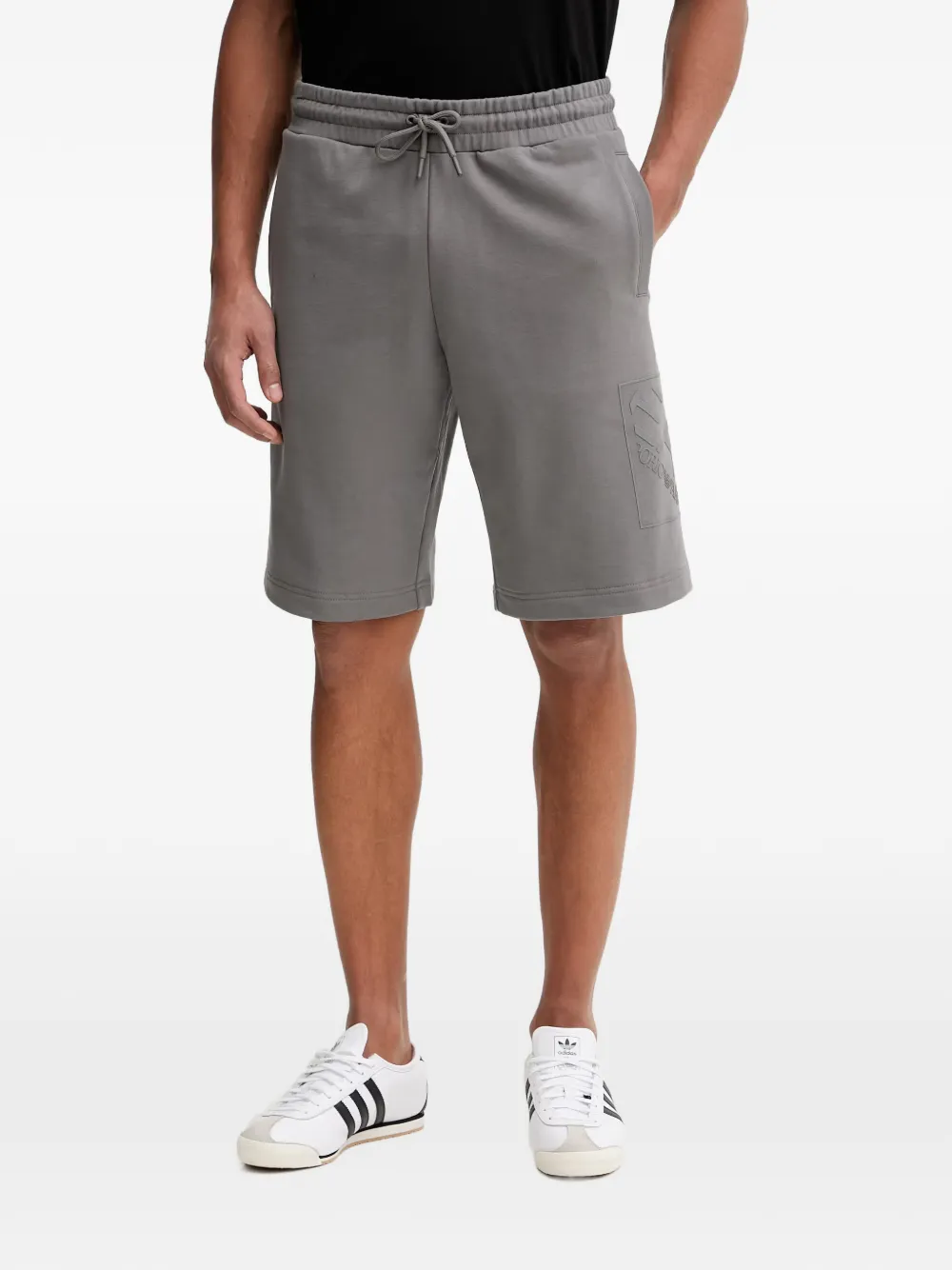 Ea7 Emporio Armani Costume da bagno con logo - Grigio