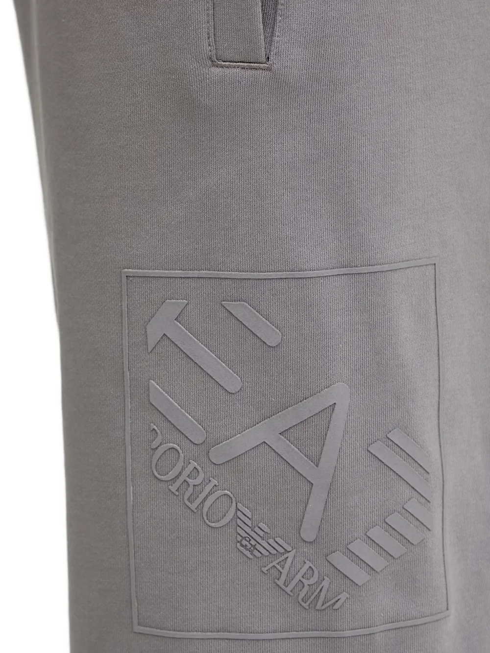 Ea7 Emporio Armani Shorts met logodetail Grijs