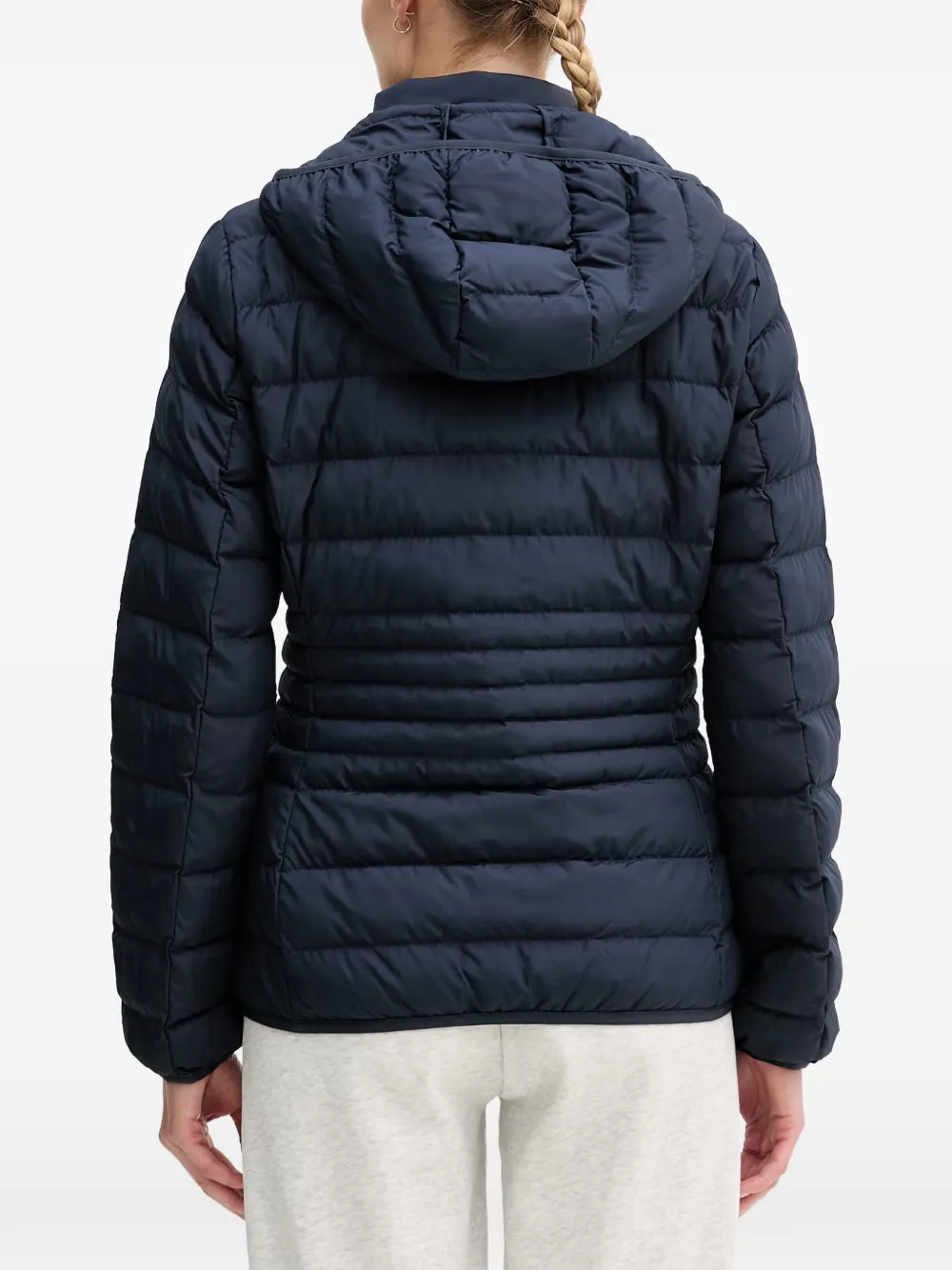 Ea7 Emporio Armani Gevoerd jack met capuchon Blauw