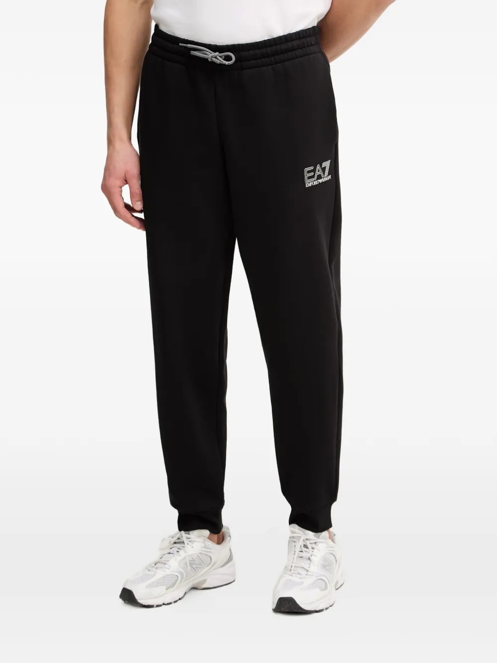 Ea7 Emporio Armani Hoodie met rits Zwart