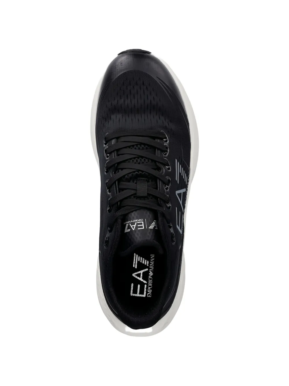 Ea7 Emporio Armani logo-print sneakers Zwart