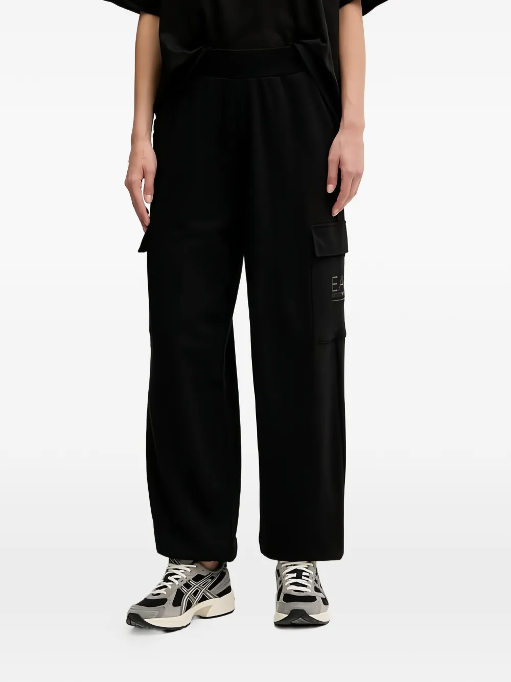 Ea7 Emporio Armani cargo pocket trousers - Nero