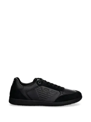 Ea7 Emporio Armani ロゴ スニーカー | ブラック | FARFETCH JP