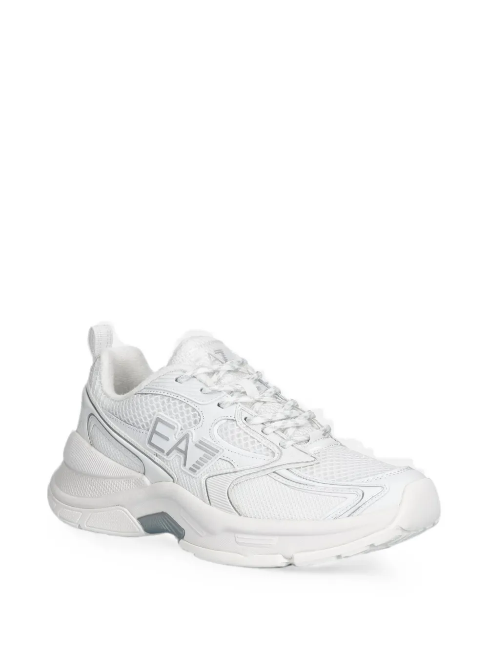Ea7 Emporio Armani logo-detail sneakers - Bianco