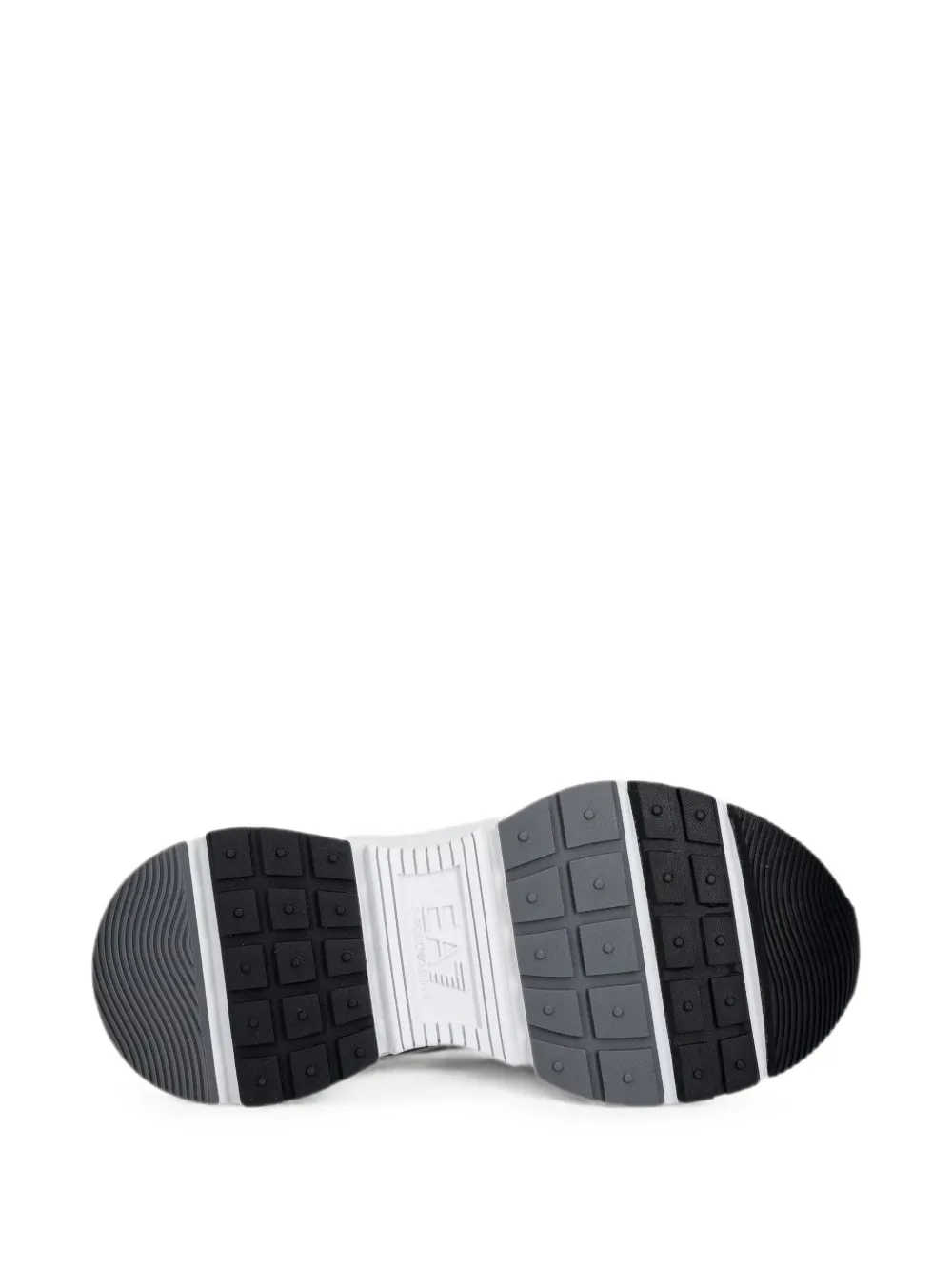 Ea7 Emporio Armani logo-print mesh sneakers Zwart