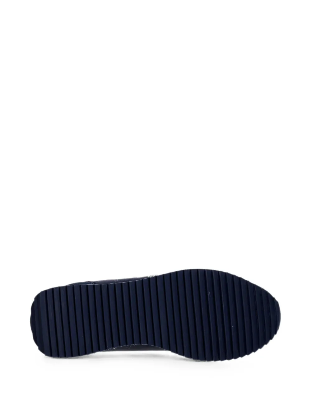 Ea7 Emporio Armani logo-print panelled sneakers Blauw