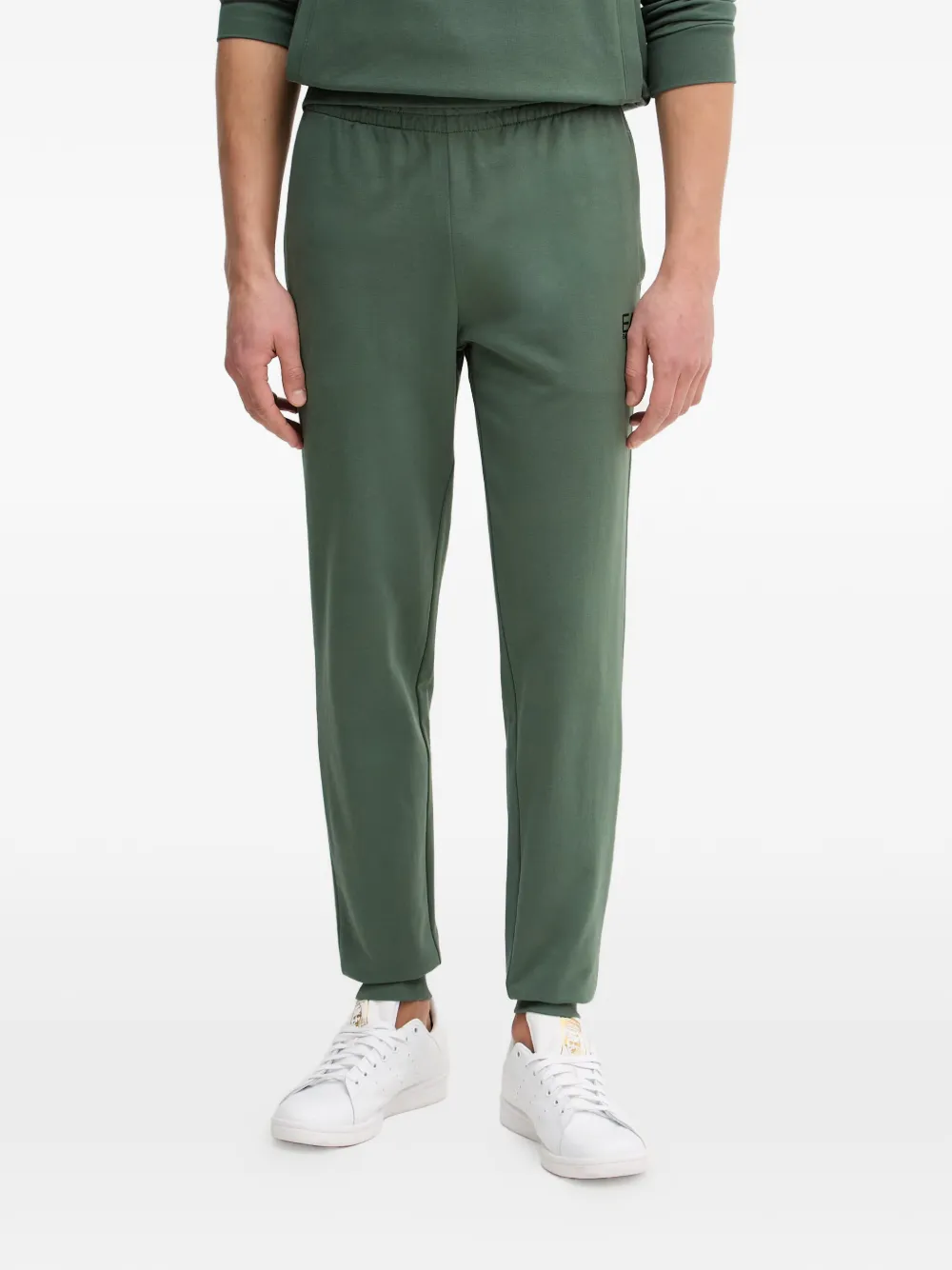 Ea7 Emporio Armani Hoodie met trekkoord en logodetail Groen