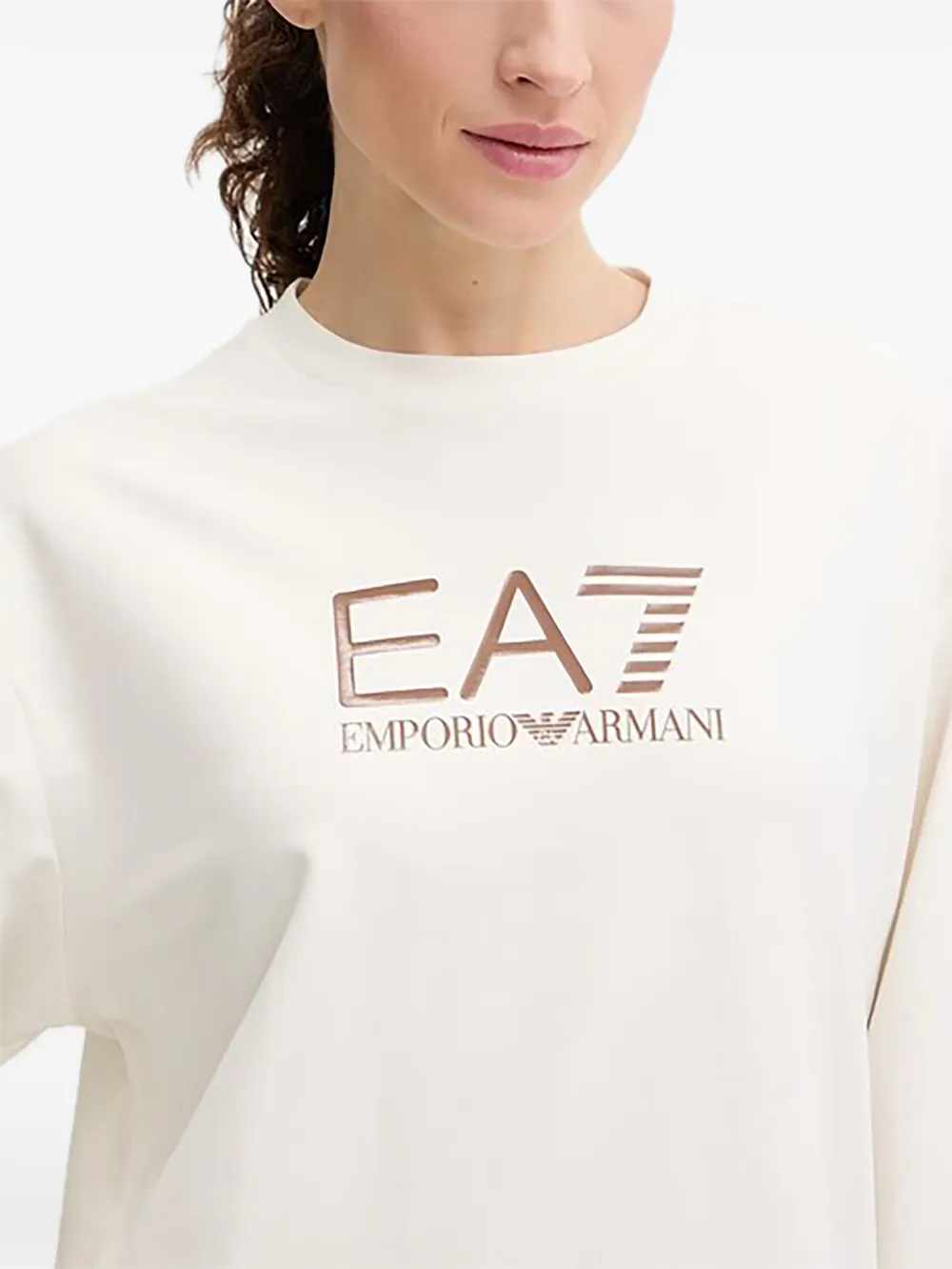 Ea7 Emporio Armani Trainingspak met logoprint Wit