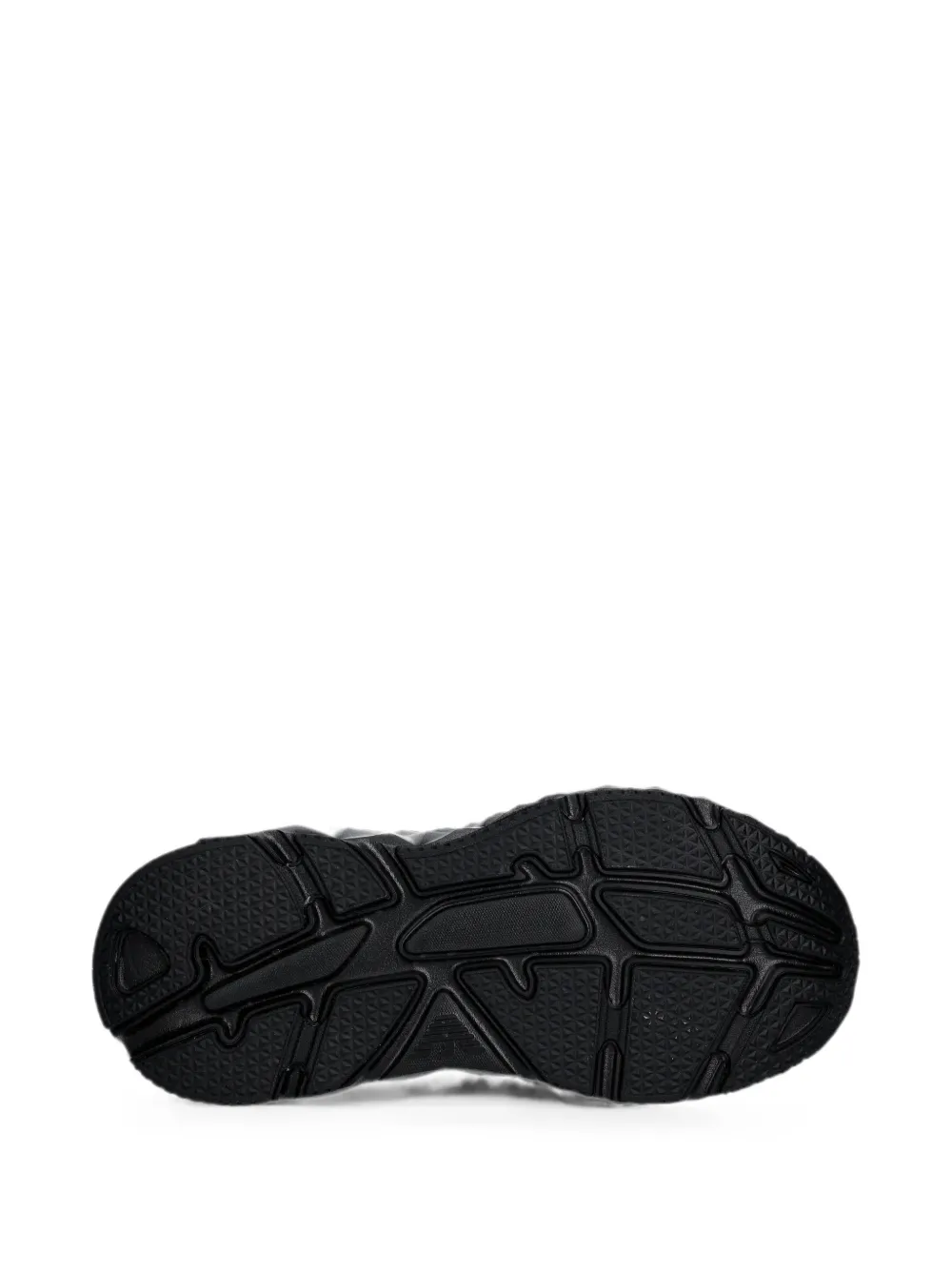 Ea7 Emporio Armani geometric-sole mesh sneakers Zwart