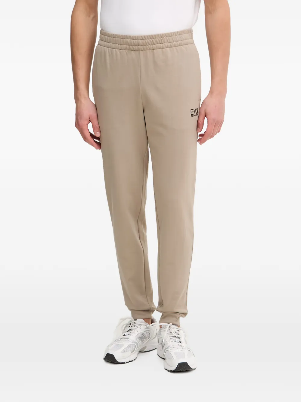 Ea7 Emporio Armani core identity hoodie tracksuit Beige