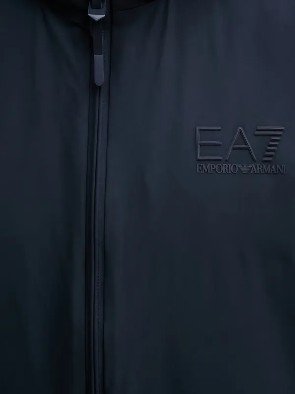 Ea7 Emporio Armani zip-up Hooded Jacket | Blue | FARFETCH AO
