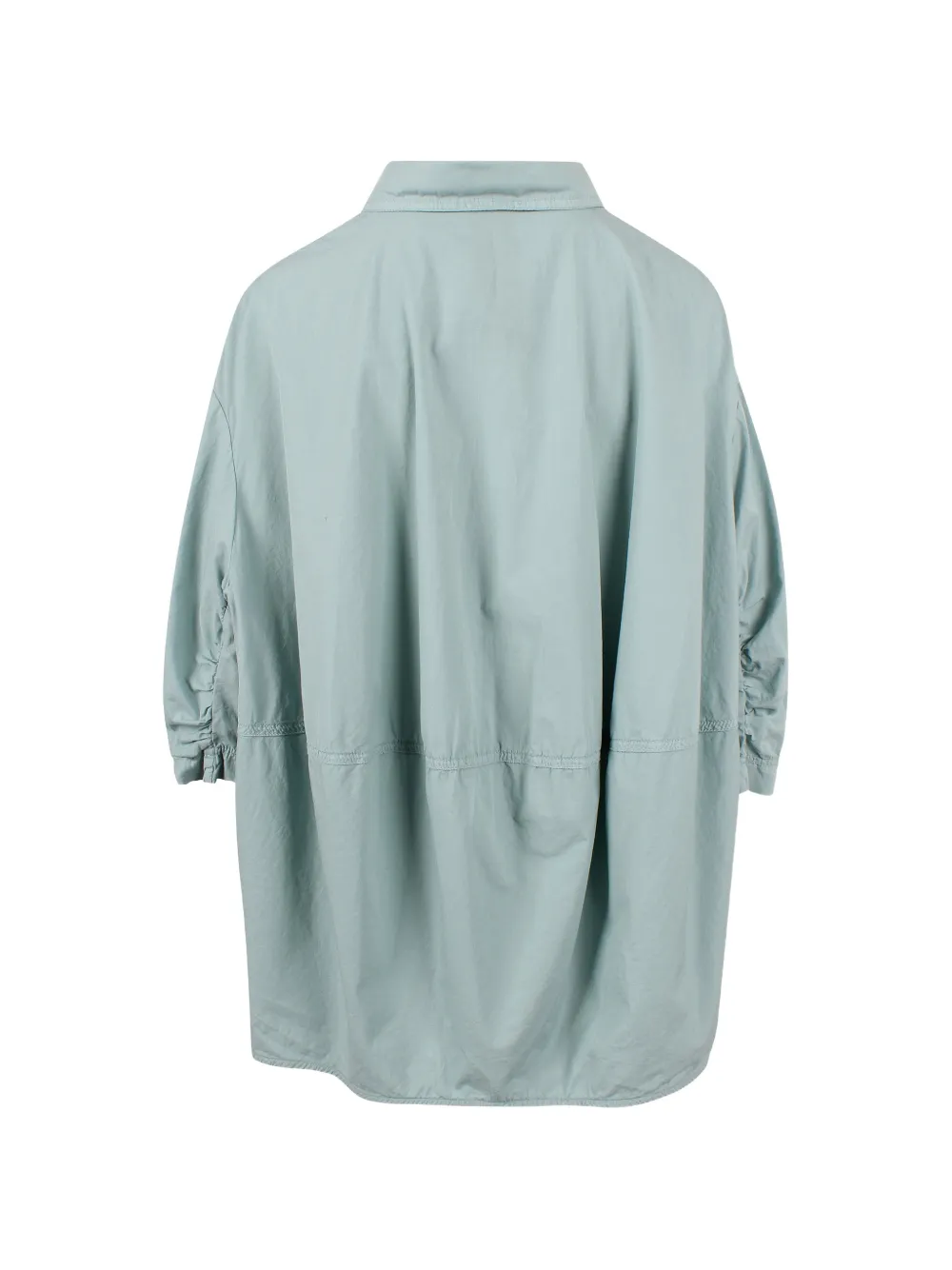  Black Label Buttoned Mini Shirt Dress - Blue 