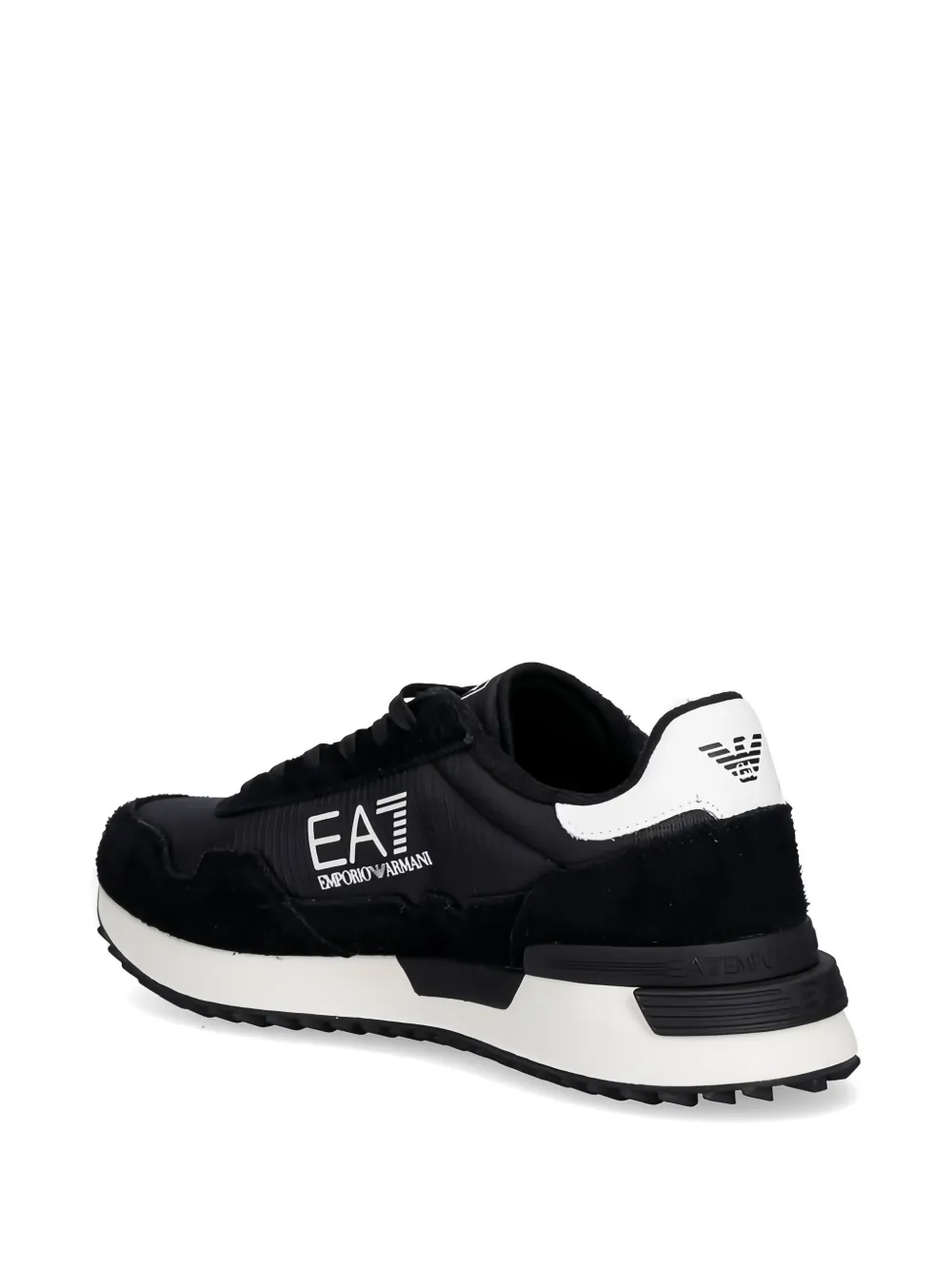 Ea7 Emporio Armani Sneakers met logoprint Zwart