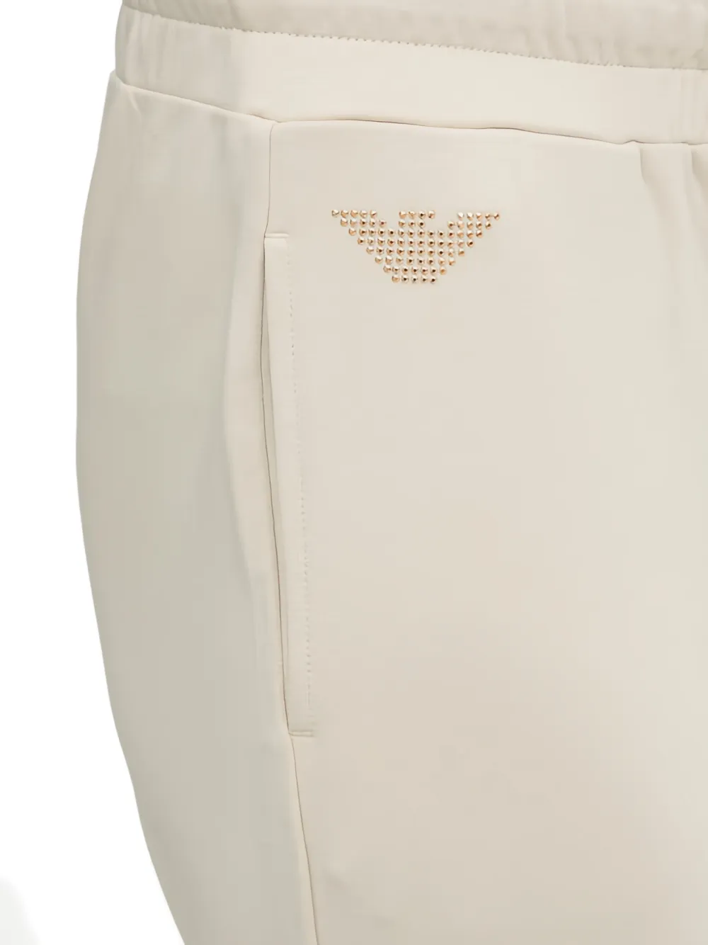 Ea7 Emporio Armani Broek met logo Beige