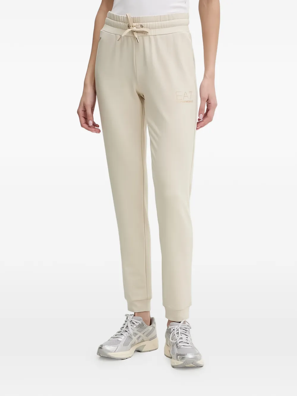 Ea7 Emporio Armani logo-embellished trousers - Toni neutri