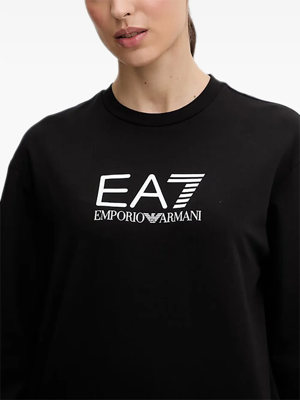 Ea7 Emporio Armani logo tracksuit - Nero