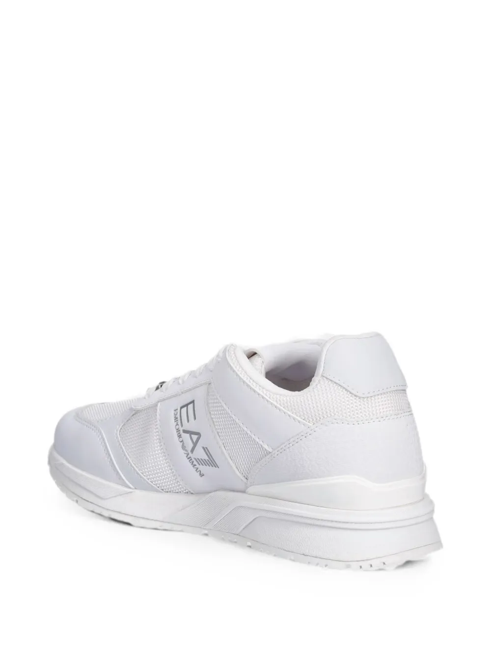 Ea7 Emporio Armani logo-print panelled sneakers Wit
