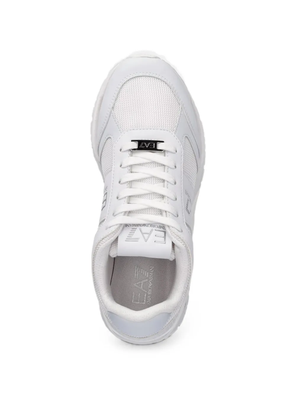 Ea7 Emporio Armani logo-print panelled sneakers Wit
