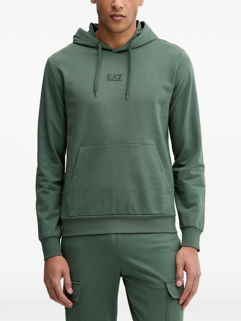 Ea7 Emporio Armani Felpa con cappuccio - Verde