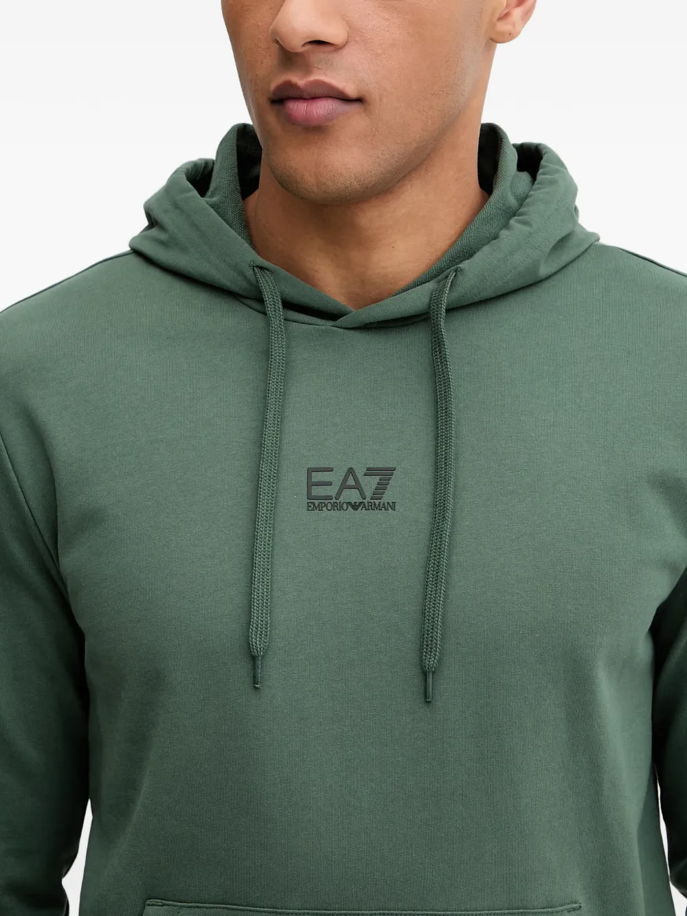 Ea7 Emporio Armani Hoodie met trekkoord Groen