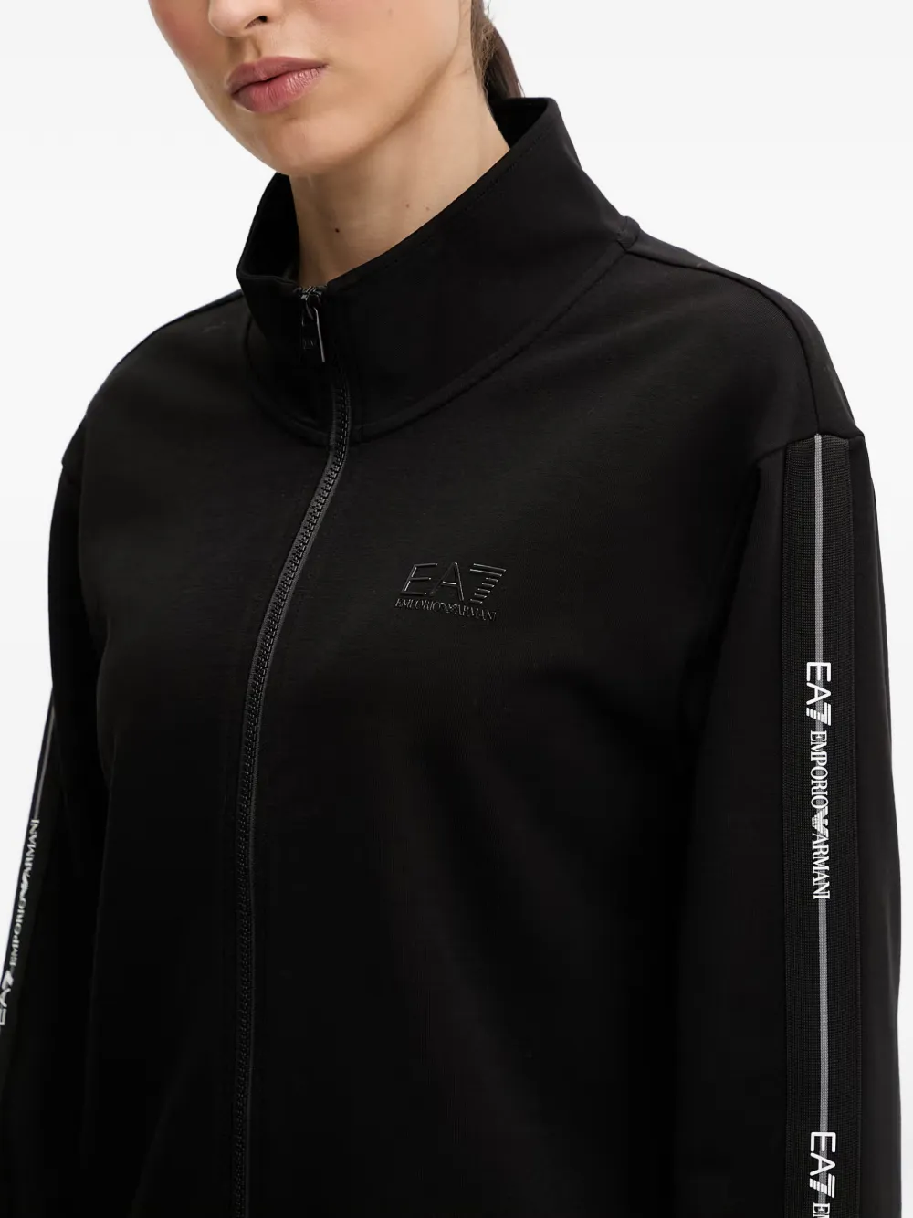 Ea7 Emporio Armani Logo Series sweater Zwart