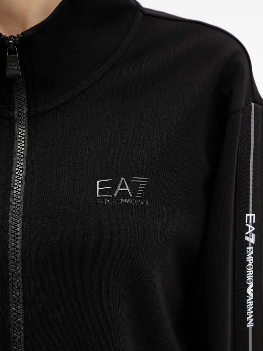Ea7 Emporio Armani Logo Series sweater Zwart