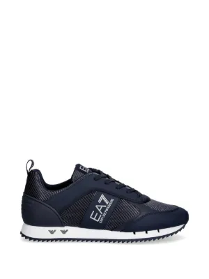 Ea7 Emporio Armani Side Logo Sneakers | Blue | FARFETCH