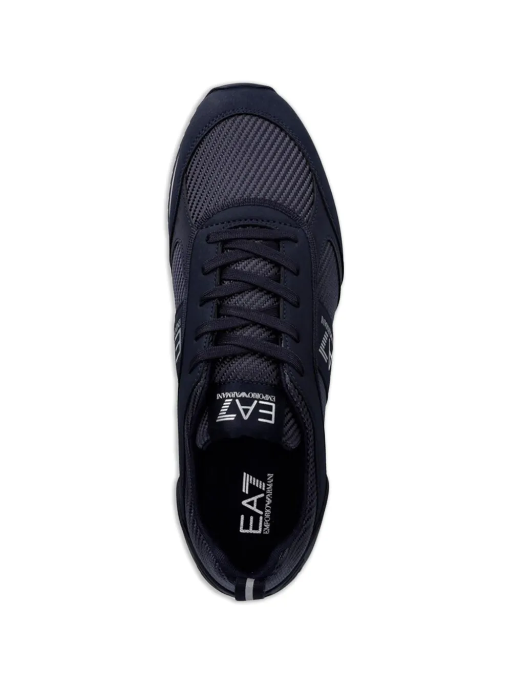 Ea7 Emporio Armani lace-up sneakers Blauw