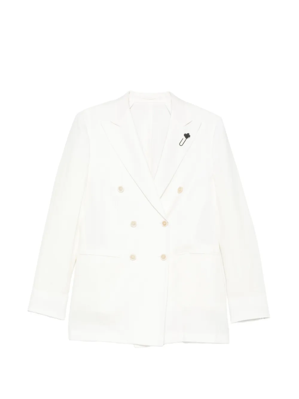 Lardini double-breasted blazer - Toni neutri