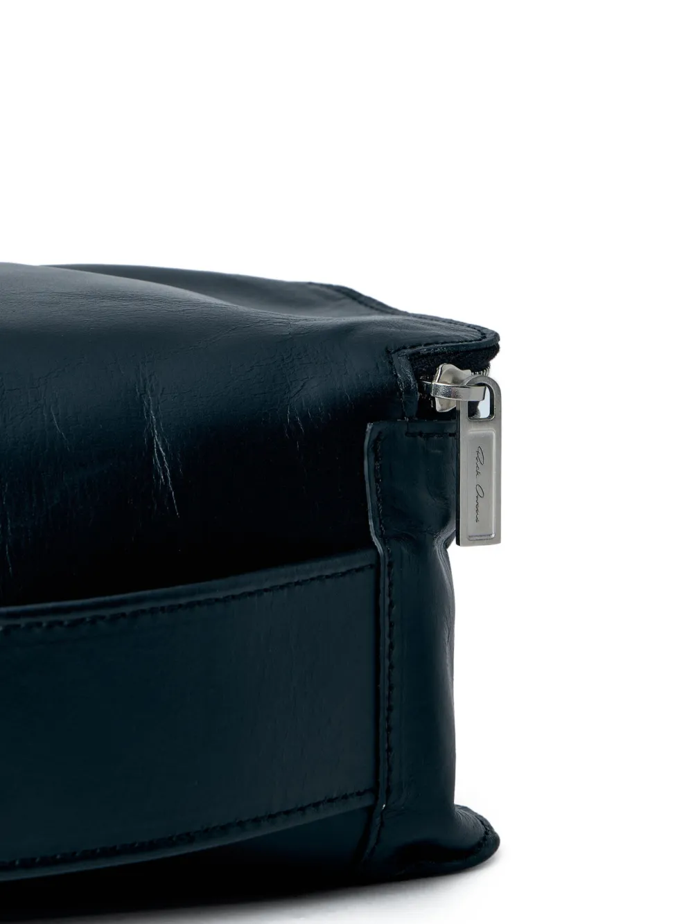  Rick Owens Rectangular Zip Clutch Bag - Black 