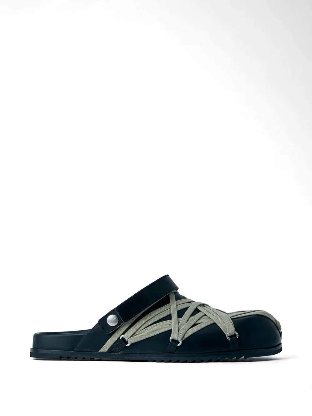 Rick Owens cross-strap slippers - Nero