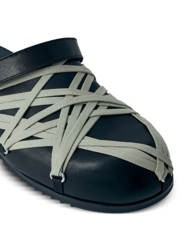 Rick Owens cross-strap Slippers | Black | FARFETCH
