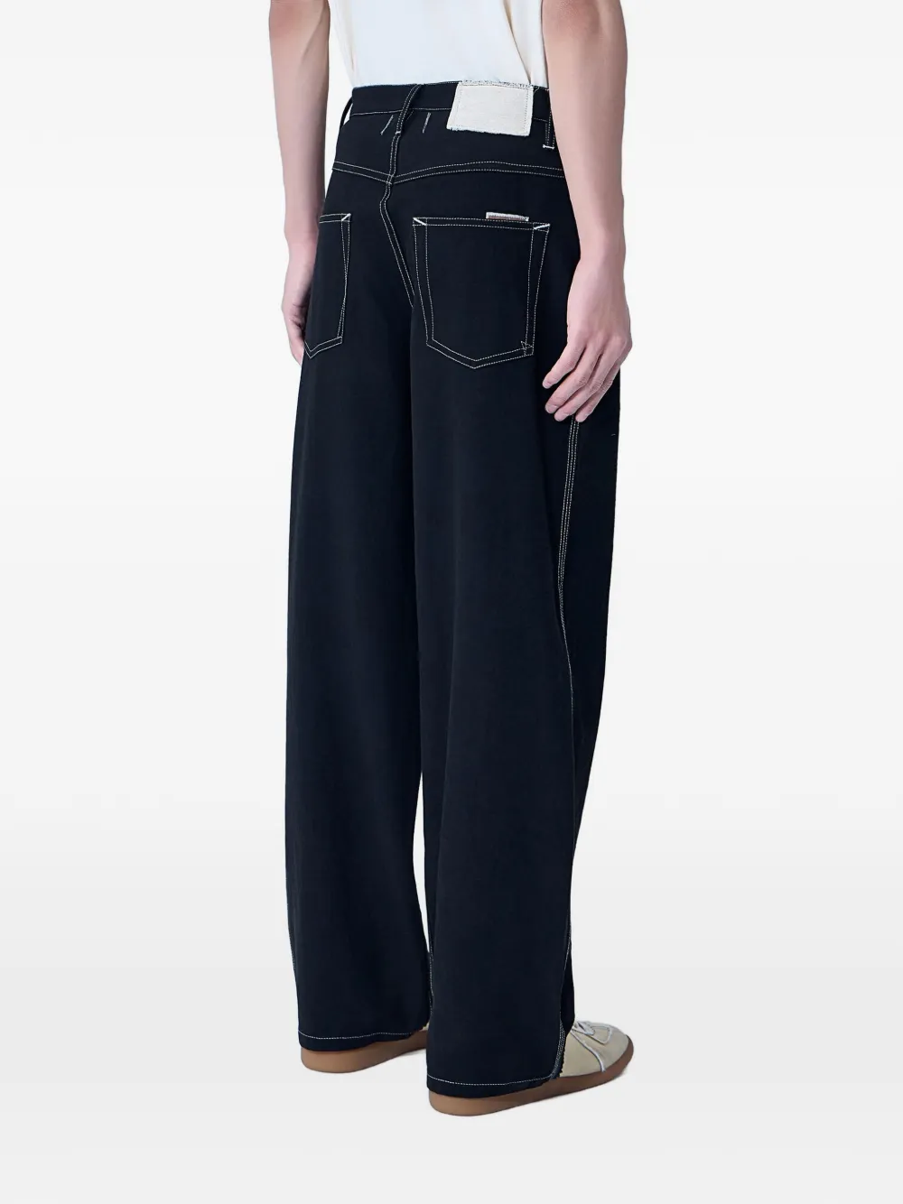  Story Mfg. Poetry Logo-patch Jeans - Black 