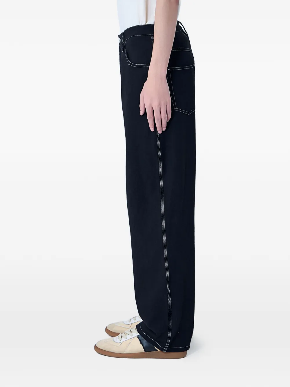  Story Mfg. Poetry Logo-patch Jeans - Black 