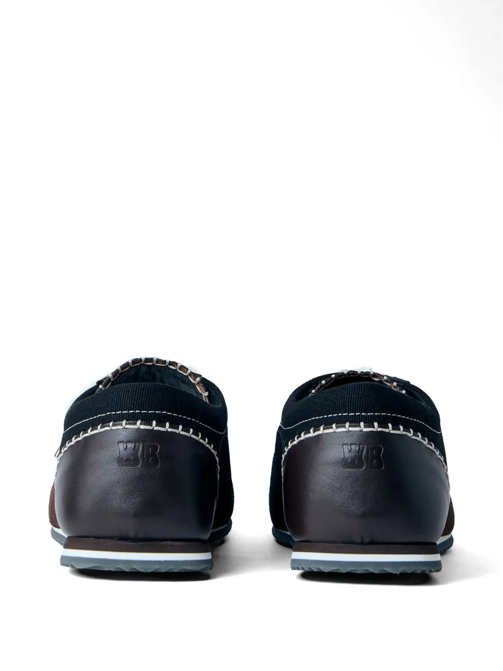 Wales Bonner Paris sneakers met gestikte vlakken Zwart