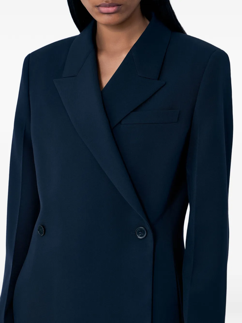 Jil Sander Blazer met dubbele rij knopen Blauw