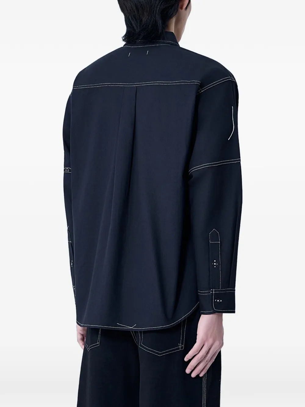  Story Mfg. Logo-patch Shirt - Black 