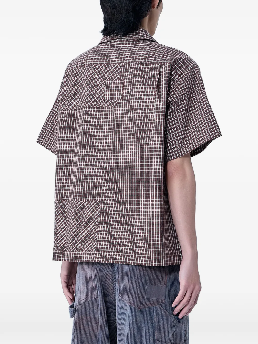  Story Mfg. Check-pattern Shirt - Brown 
